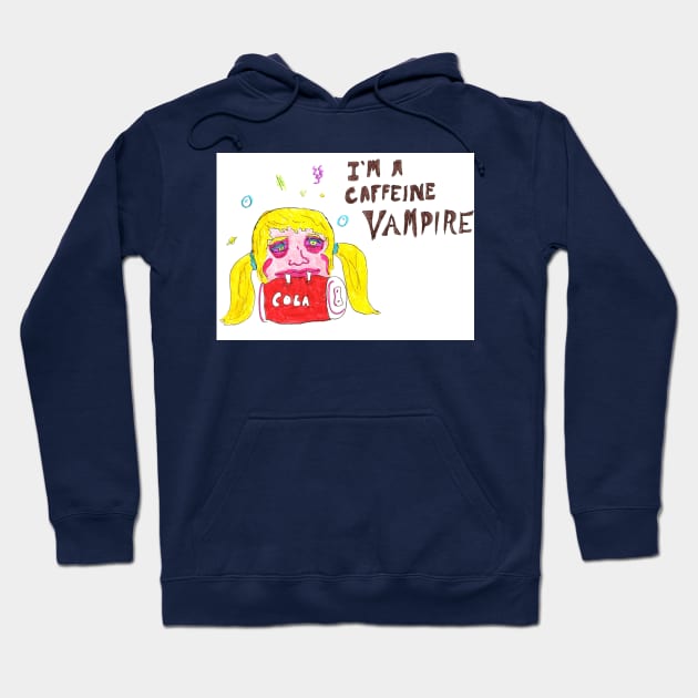 I'm a Caffeine Vampire Hoodie by ConidiArt